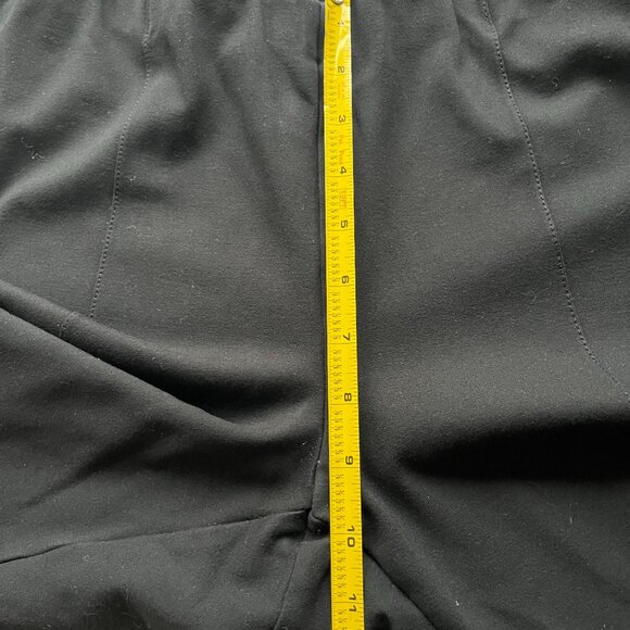 J.Jill Smoothing Sz L Ponte Black Leggings Elastic Waist Pull‎ On Stretch Ankle - Picture 8 of 10